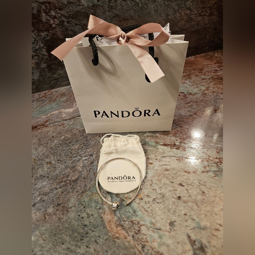 NEW Pandora Silver Moments Snake Bracelet